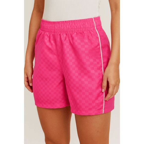 DSG Youth Vibrant Pink Woven Soccer Shorts Lightweight Sports Active Wear Size L - Picture 1 of 6